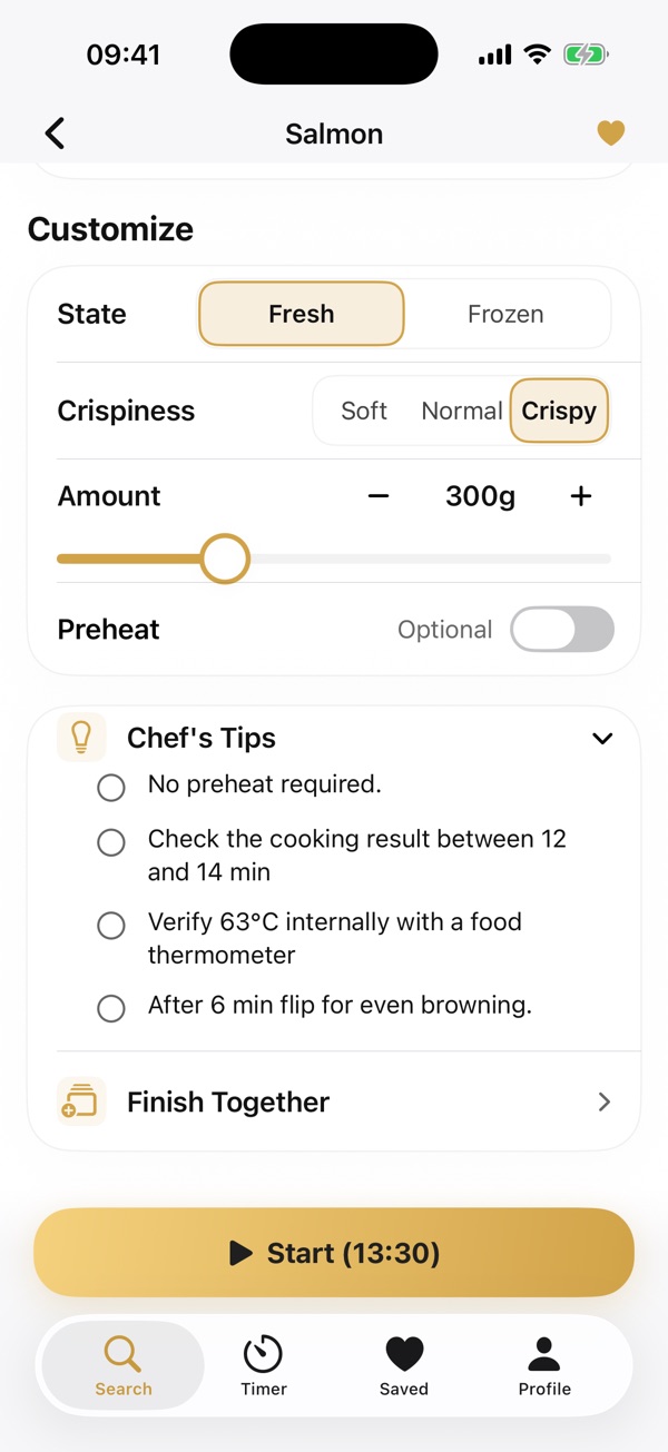 Chef tips and cooking guidance